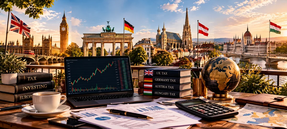 Stock trading and taxation across four European countries